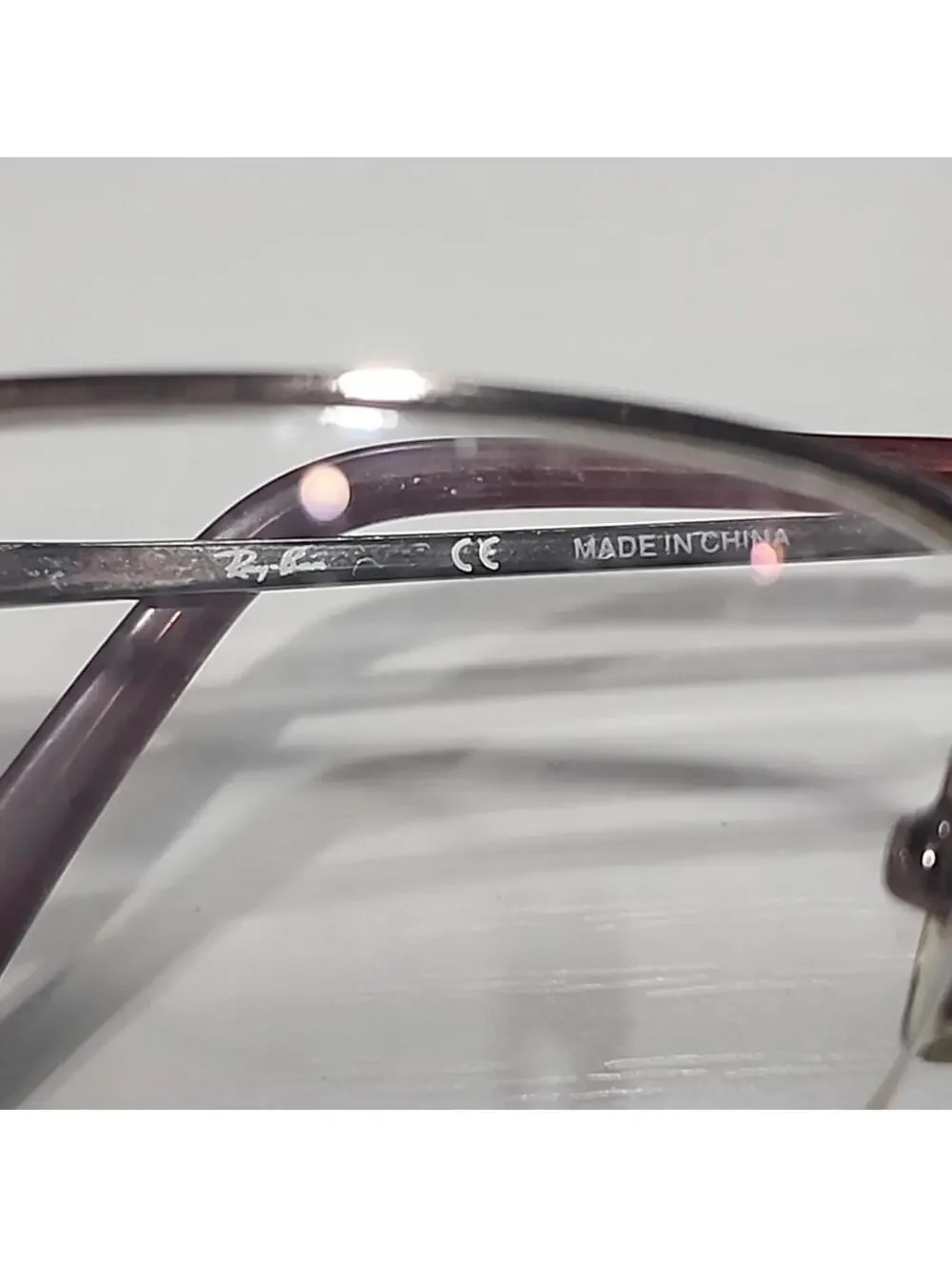 Ray Ban RB6101 2531 Brown Half Rim Eyeglasses 52-18 135